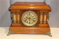 Seth Thomas Mantle Clock with Columns & Key