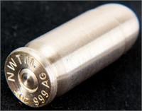 Coin .999 Fine Silver .45 Caliber Bullet