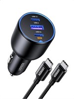 UGREEN 130W Car Charger, USB C Car Charger PD3.0