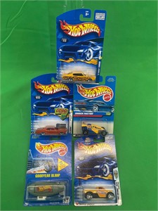 Five. Original hot wheels on cards early dates.