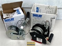 (2) Shelby Industries Hand Winches
