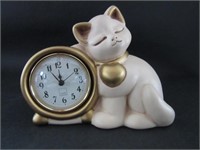 Vintage Thun Cat Battery Alarm Clock