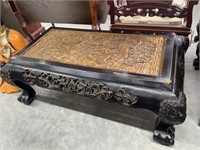 Vintage carved oriental table 4ft long