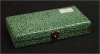 Shagreen cased lady's cosmetic case