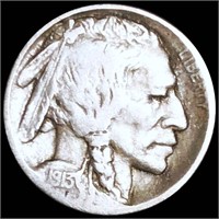 1913-S TY2 Buffalo Head Nickel NICELY CIRCULATED