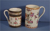 Two various 19th century porcelain tankards