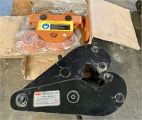 1 Ton Push Trolley & Dayton 3 Ton Beam Clamp