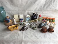 Salt n pepper shakers figurines and more