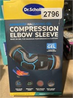 DR SCHOLLS ELBOW SLEEVE LARGE/X-LARGE RETAIL $20
