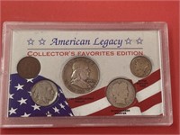 Coin Display "Collector's Favorites" w/ Silver
