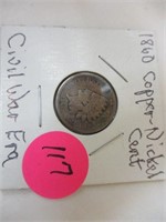 1860 Copper-nickel cent