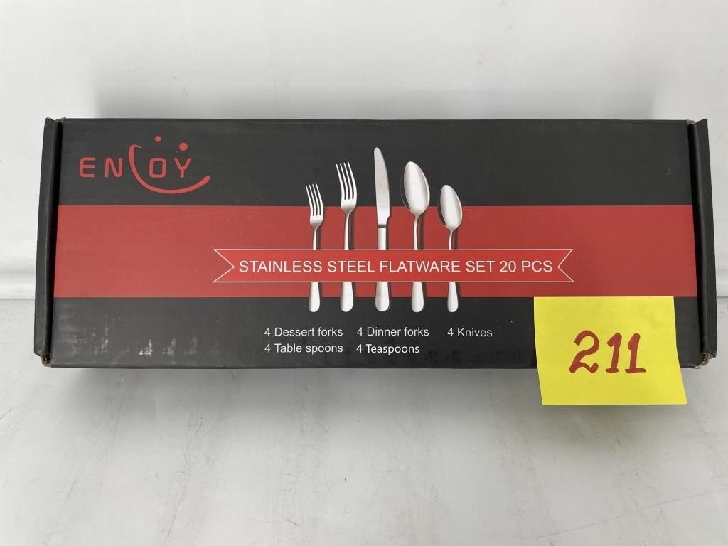 $14.98 ENLOY Stainless Steel Flatware Cutlery Set