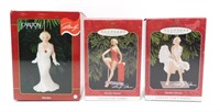 3 Marilyn Monroe Christmas Ornaments - 1996