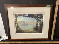 Framed wall art by James Lumbers ‘88 - Abandoned