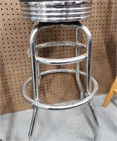 Metal Stool With Padded Seat