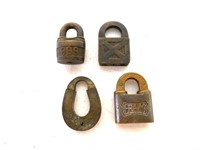 lot of 4 locks Fraim, Good Luck, 999 other