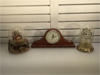 Elgin anniversary clock, Timex mantle clock &