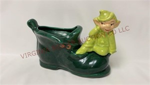 Mid Century Elf Pixie Gnome Shoe Planter