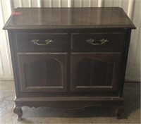 (H)
Wooden Record Cabinet 
Approx 30x15x27”