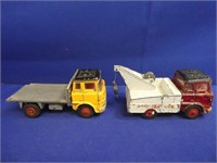 (2) Dinky Toys Crash Truck & Bedford