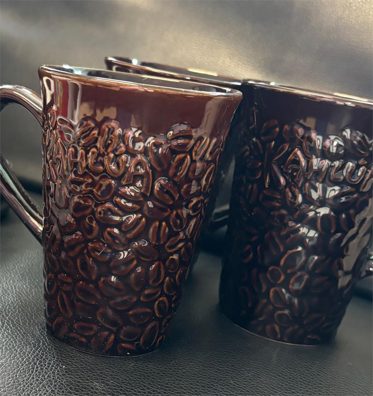 3 Kalhua vintage antique collectible mugs