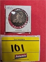 1831 CAPPED BUST 50 CENT PIECE
