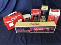 LOT COCA-COLA ITEMS, INCLUDING COOLER LUNCH BOX,