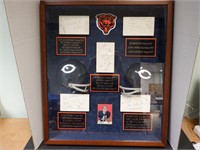 CHICAGO BEARS GREATS SIGNED AUTO SHADOWBOX