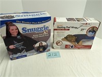 Snuggie and heating pad