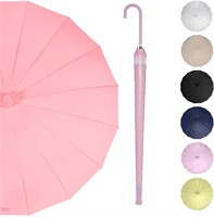 Umbrella Automatic Compact Windproof Rosy