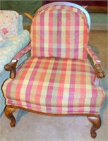 Upholstered chair provincial style