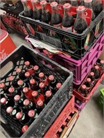7 Crates Boxes Collectible Coke & Other Bottles