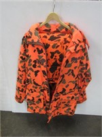 Woolrich Blaze Orange Camo Jacket Size L &