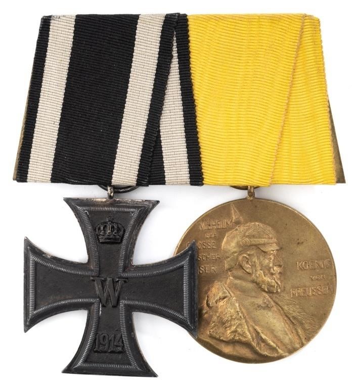 Two-Place Medal Bar with Iron Cross 2nd Class