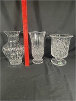 CRYSTAL AND GLASS VASES