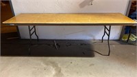 8 foot one top folding table
