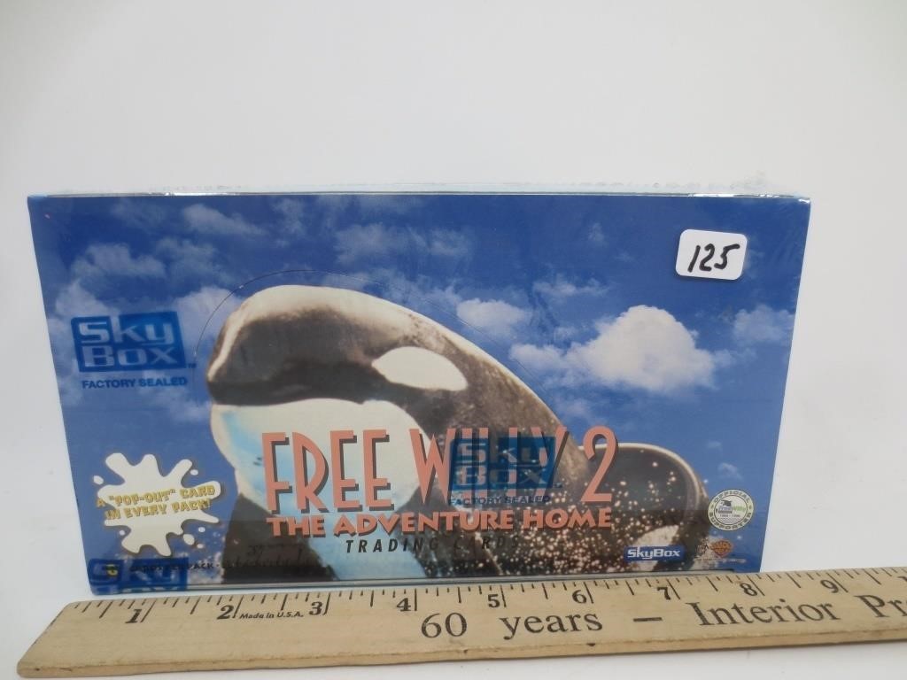 1995 Sky Box Free Willy 2 trading cards, 36 packs