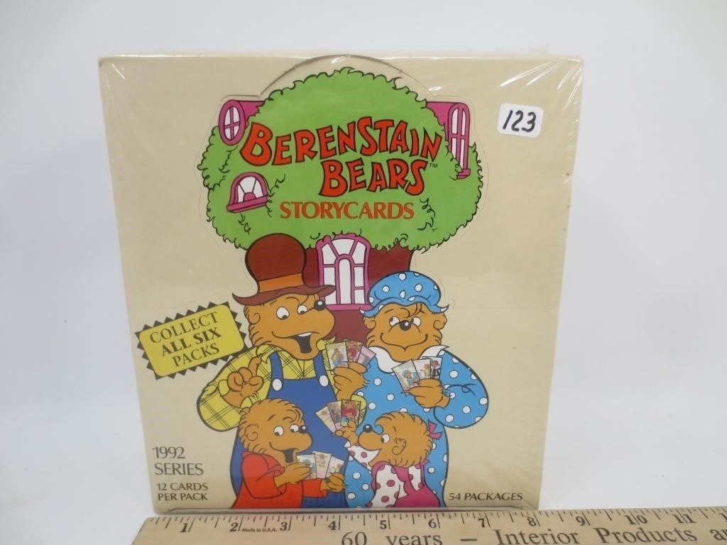 1992 Berenstan Bears story trading cards, 54 packs