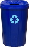 corporation 55 Gallon Recycling Bin Blue