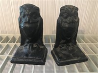 Pair of Owl Metal Bookends
