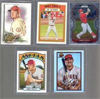 Lot of 5 Mike Trout Cards