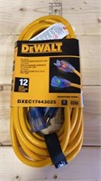 DeWalt 25’ 12Ga Extension Cord