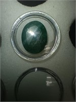 Cut & Faceted Brazilian Emerald, Oval cut 22.5 ct