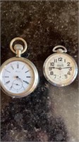2 POCKET WATCHES
WALTHAM RAILROAD STAINLESS