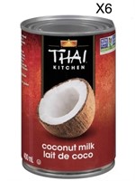 6 pk THAI KITCHEN PURE COCONUT MILK, 400ML B/B