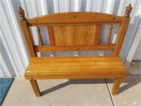 Solid Oak Child's Hand Made Bench