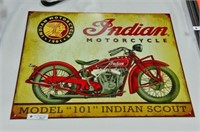 Indian Motorcycle Tin Sign