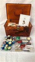 Vtg Sewing Case FULL Sewing Supplies