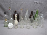 Lot Of Assorted Glass Bottles