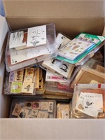 Huge Box of Wooden Stamp Sets